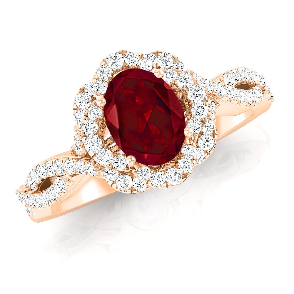 Rose Gold - Garnet