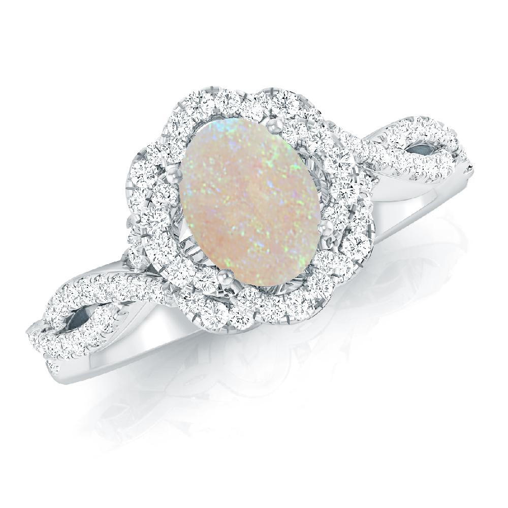 White Gold - Opal