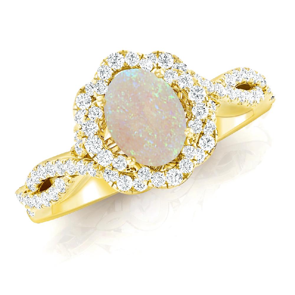 Yellow Gold - Opal