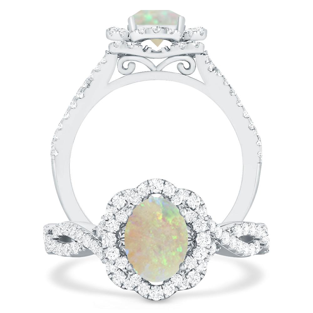 White Gold - Opal