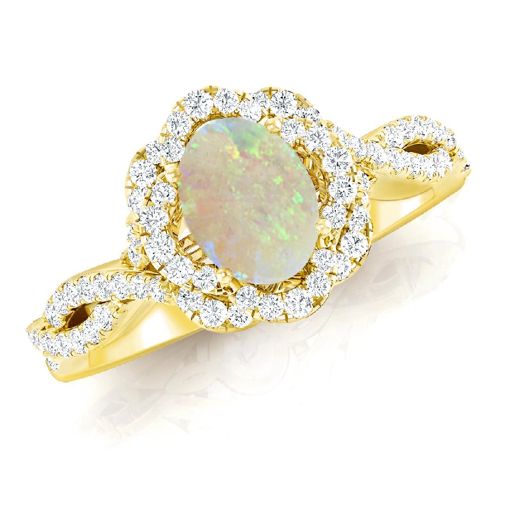 Yellow Gold - Opal