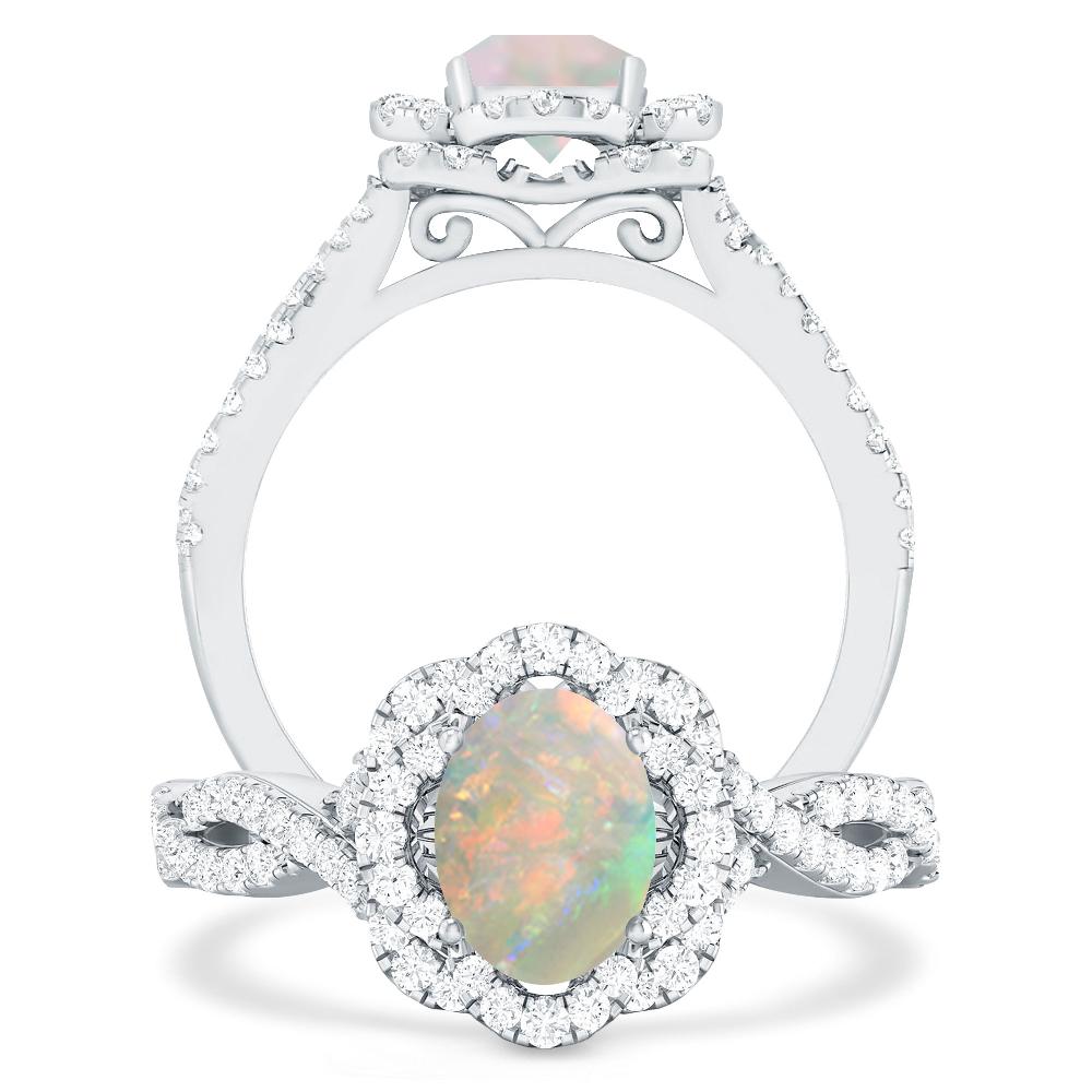 White Gold - Opal