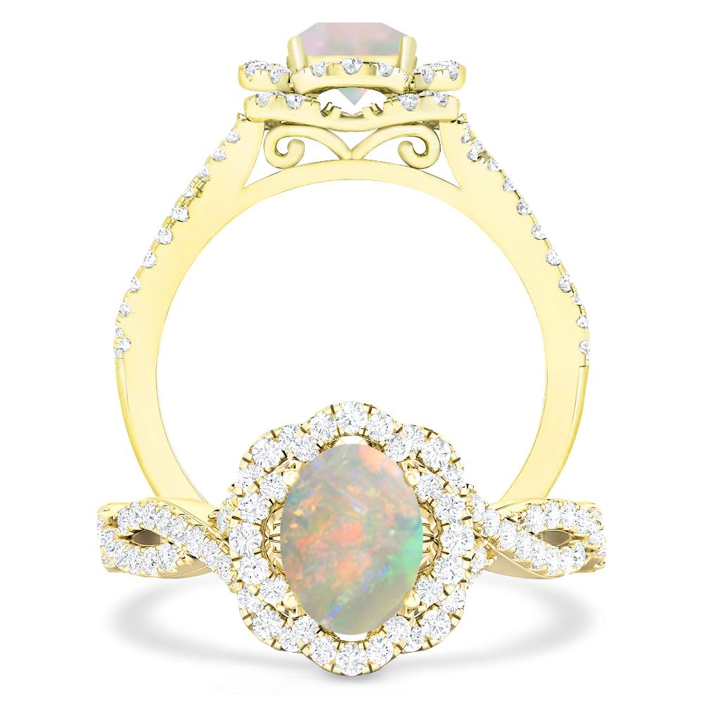 Yellow Gold - Opal