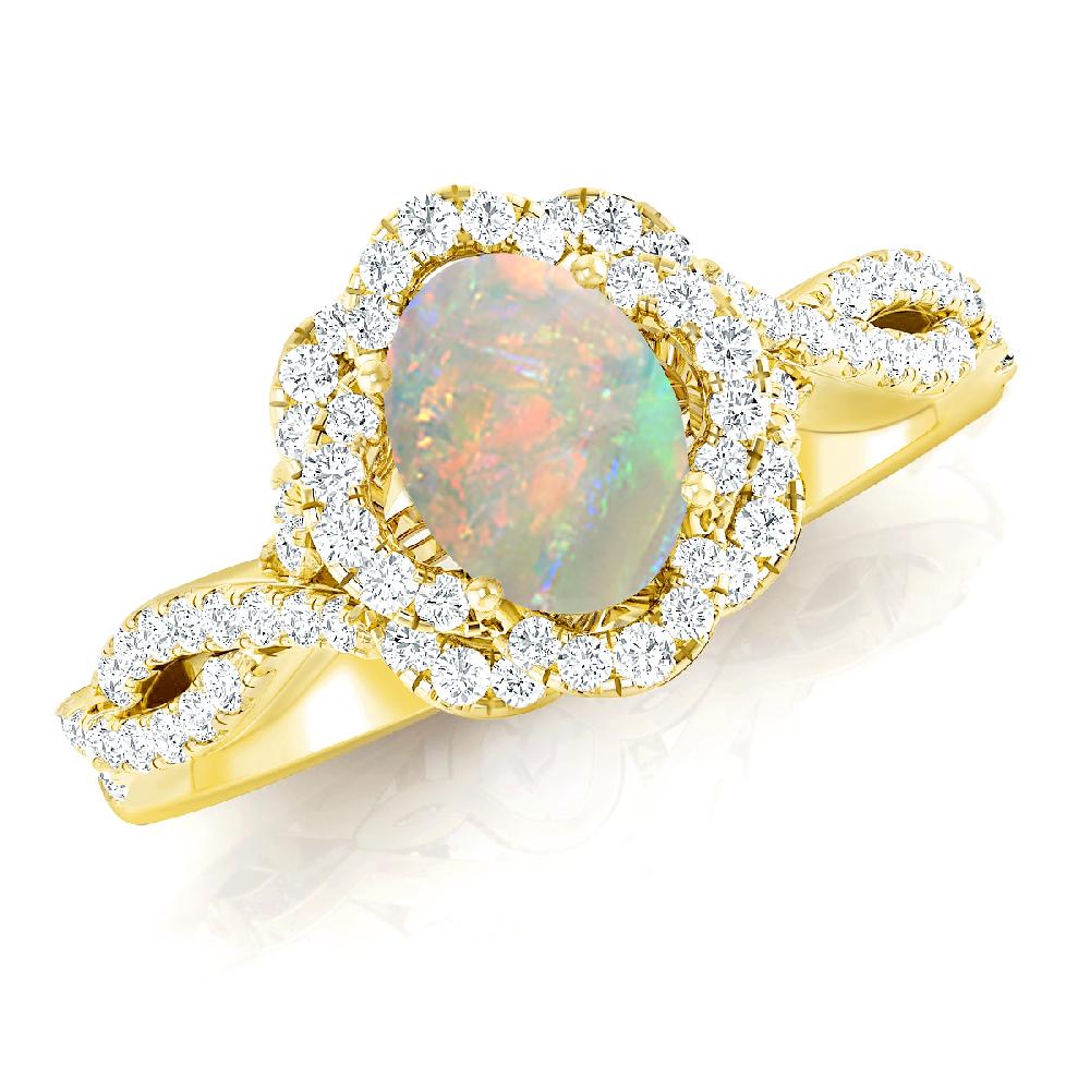 Yellow Gold - Opal