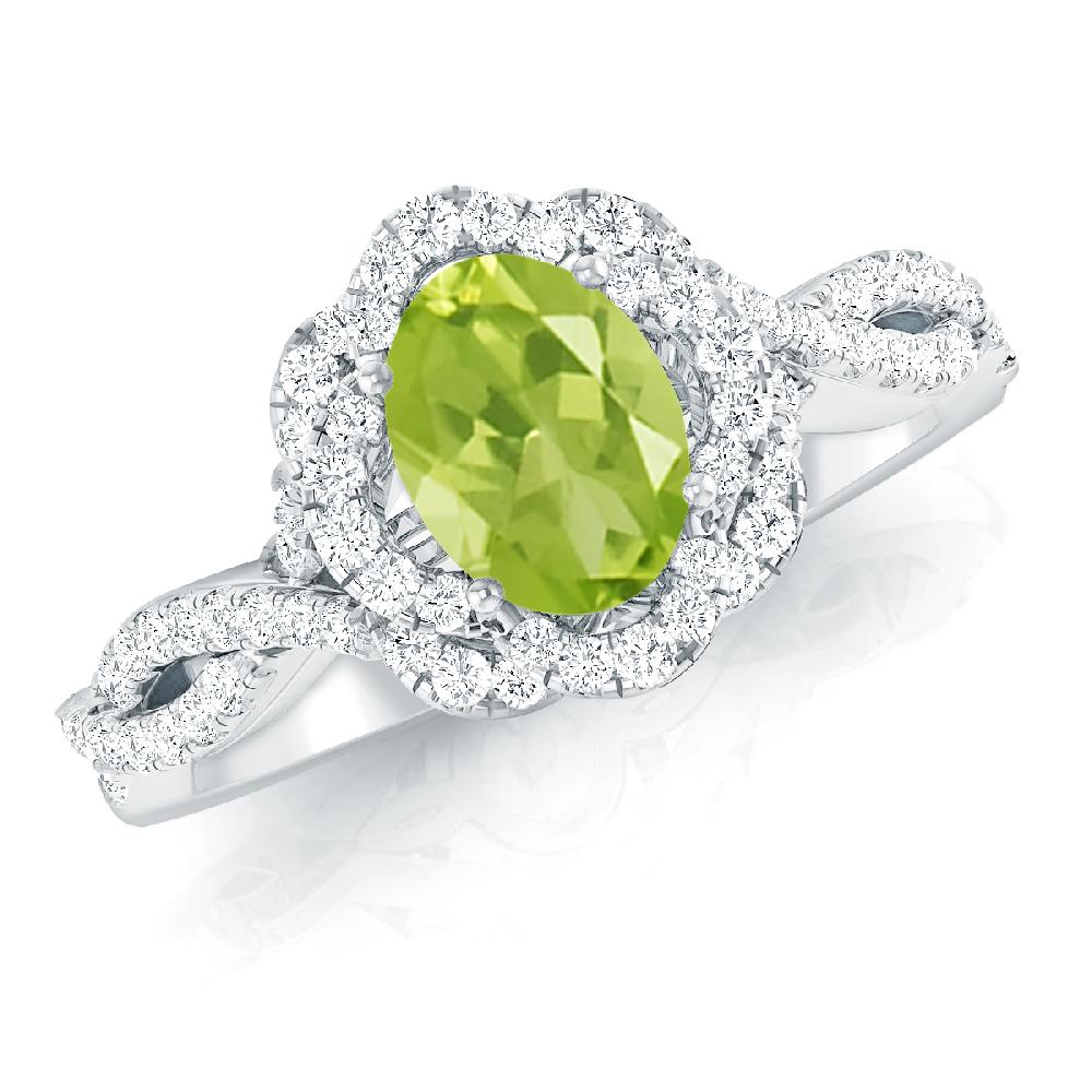 White Gold - Peridot