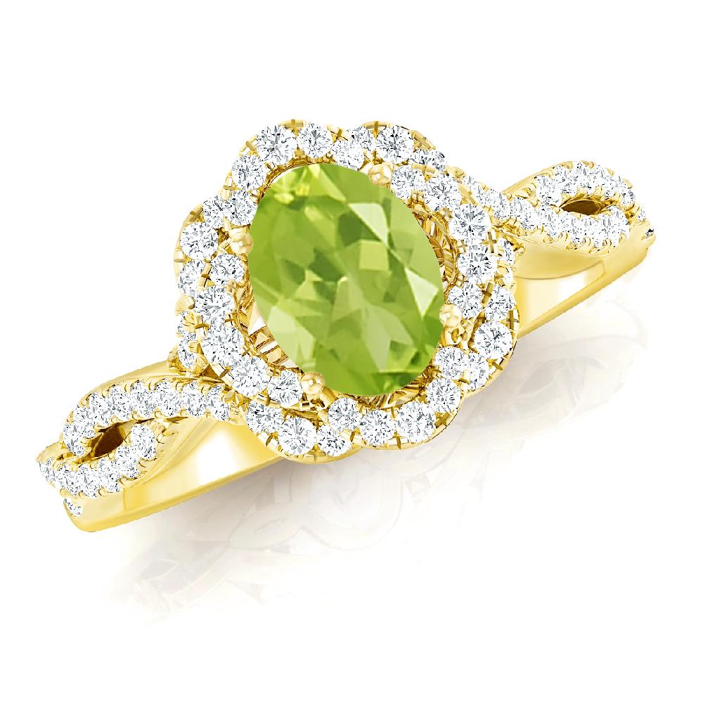 Yellow Gold - Peridot