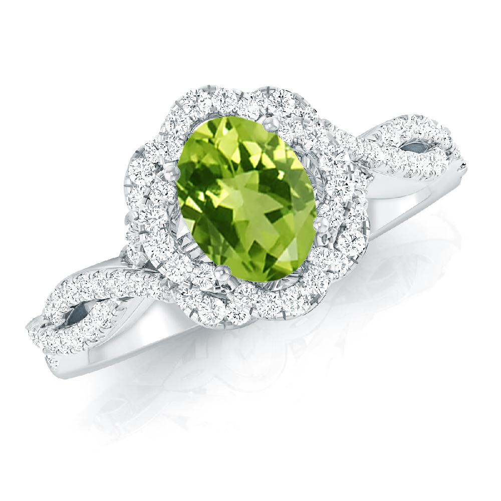 White Gold - Peridot