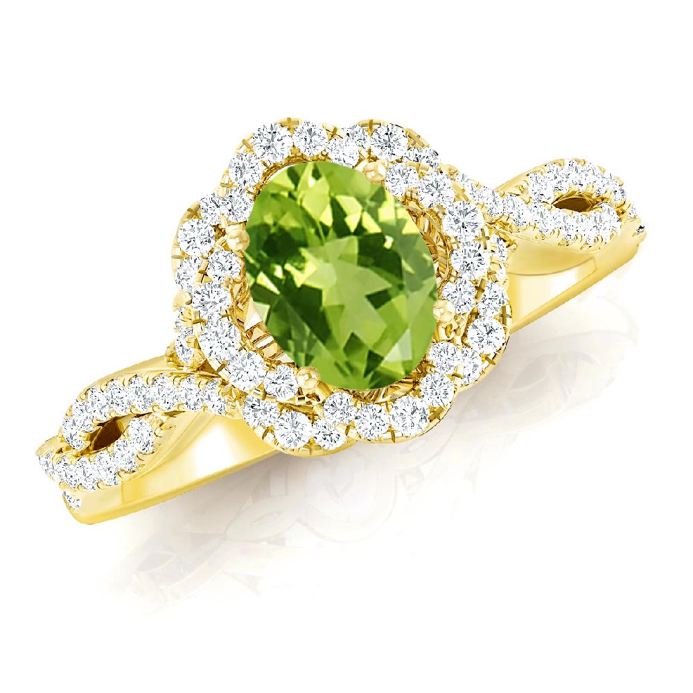 Yellow Gold - Peridot