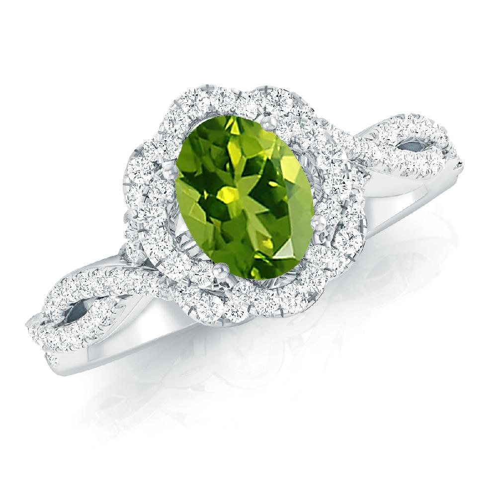 White Gold - Peridot