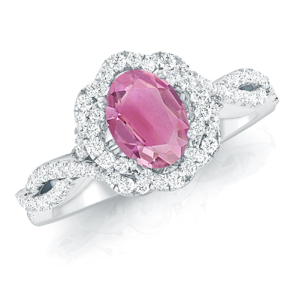 White Gold - Pink Tourmaline