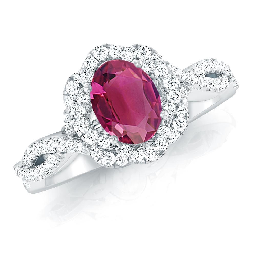 White Gold - Pink Tourmaline