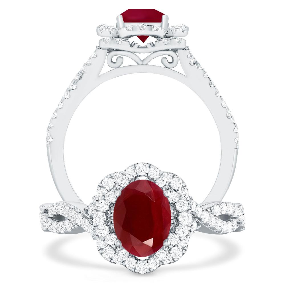 White Gold - Ruby