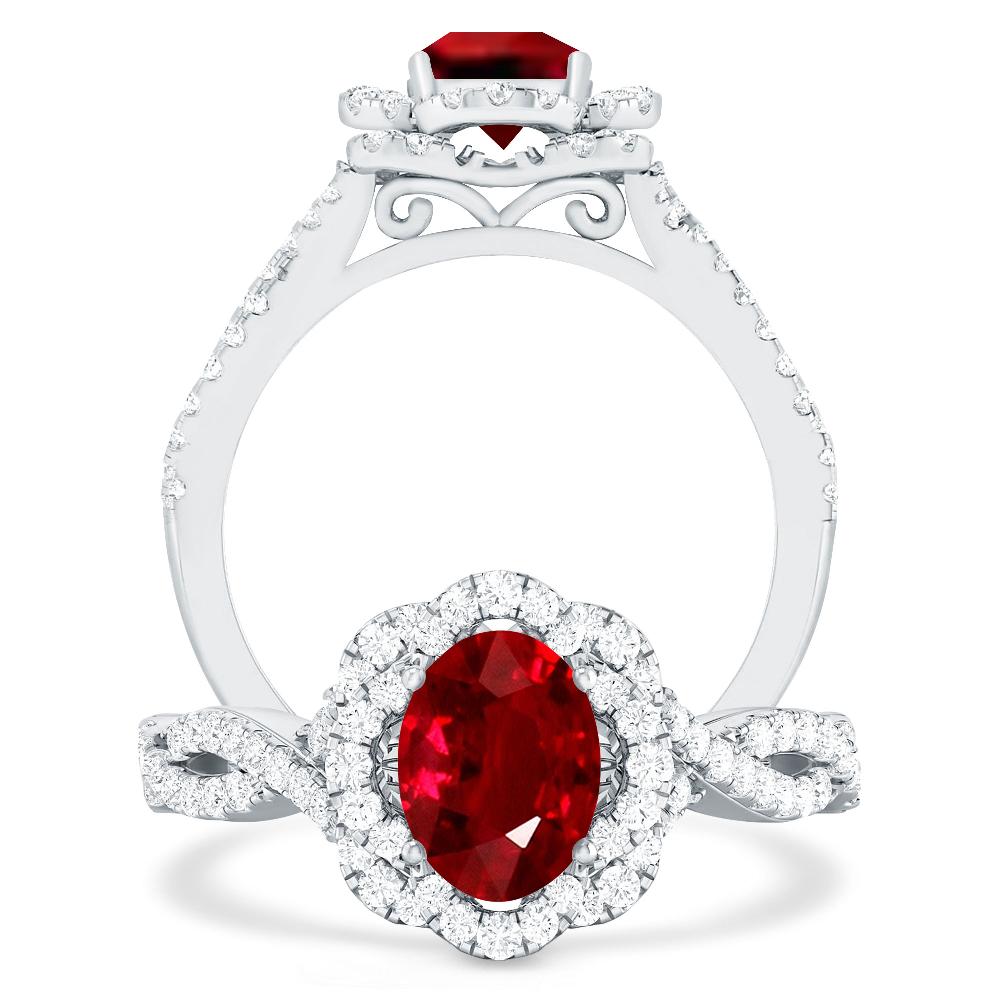 White Gold - Ruby