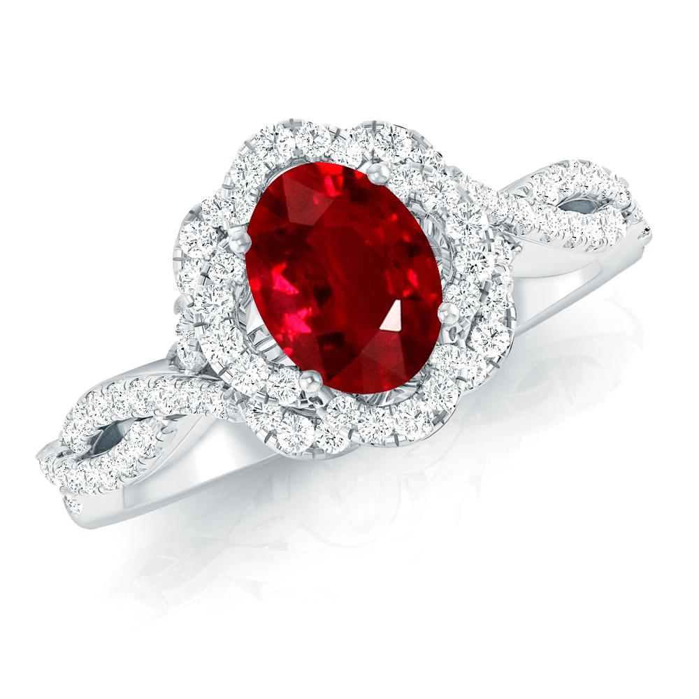 White Gold - Ruby