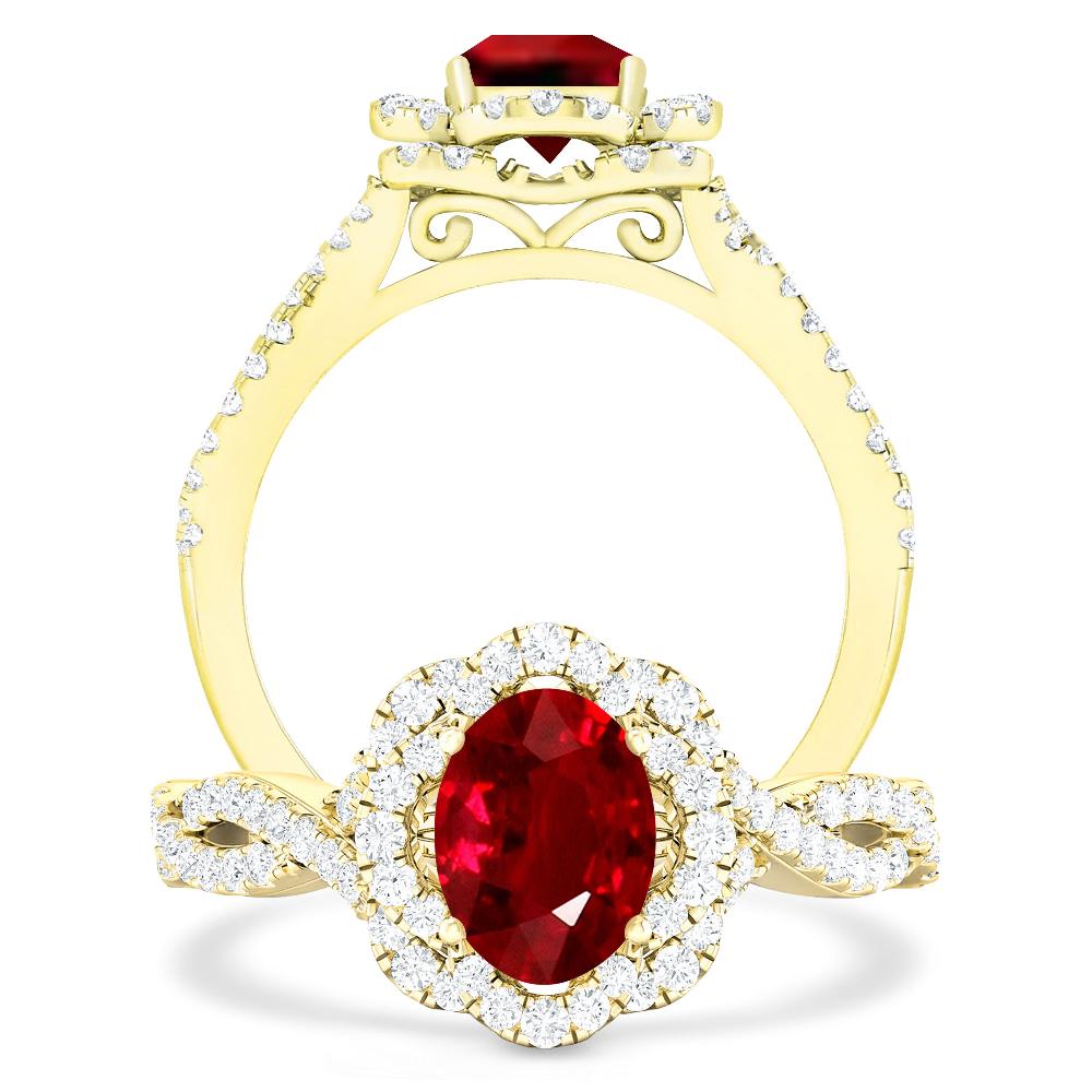 Yellow Gold - Ruby