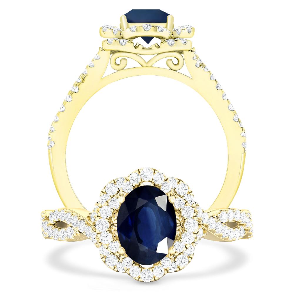 Yellow Gold - Sapphire