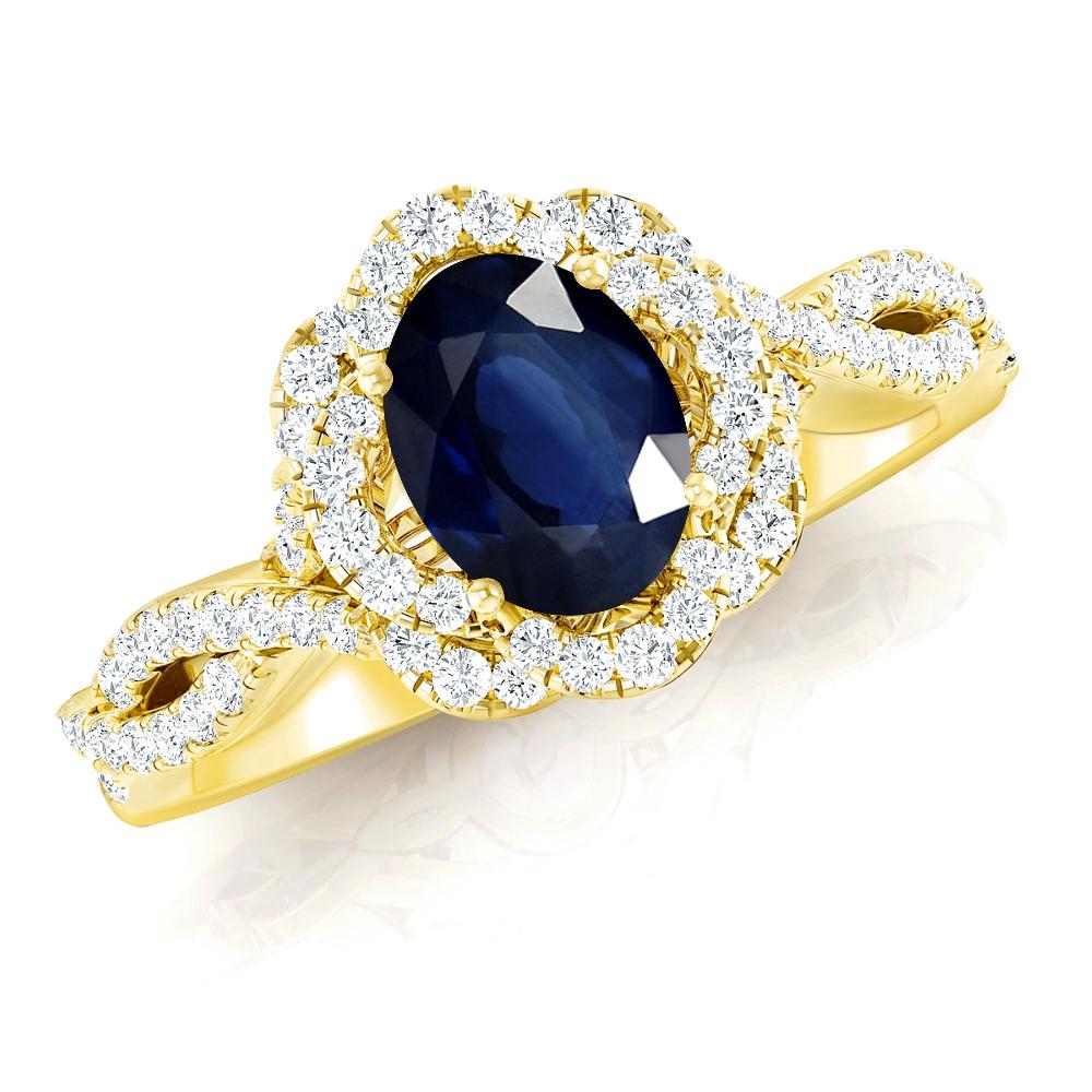 Yellow Gold - Sapphire