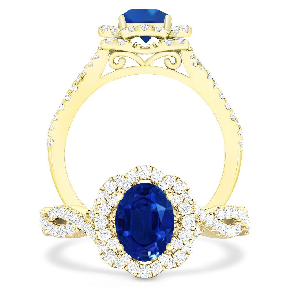 Yellow Gold - Sapphire