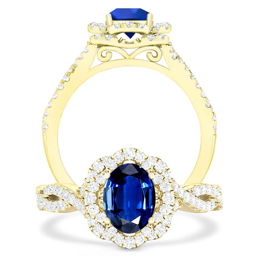 Yellow Gold - Sapphire