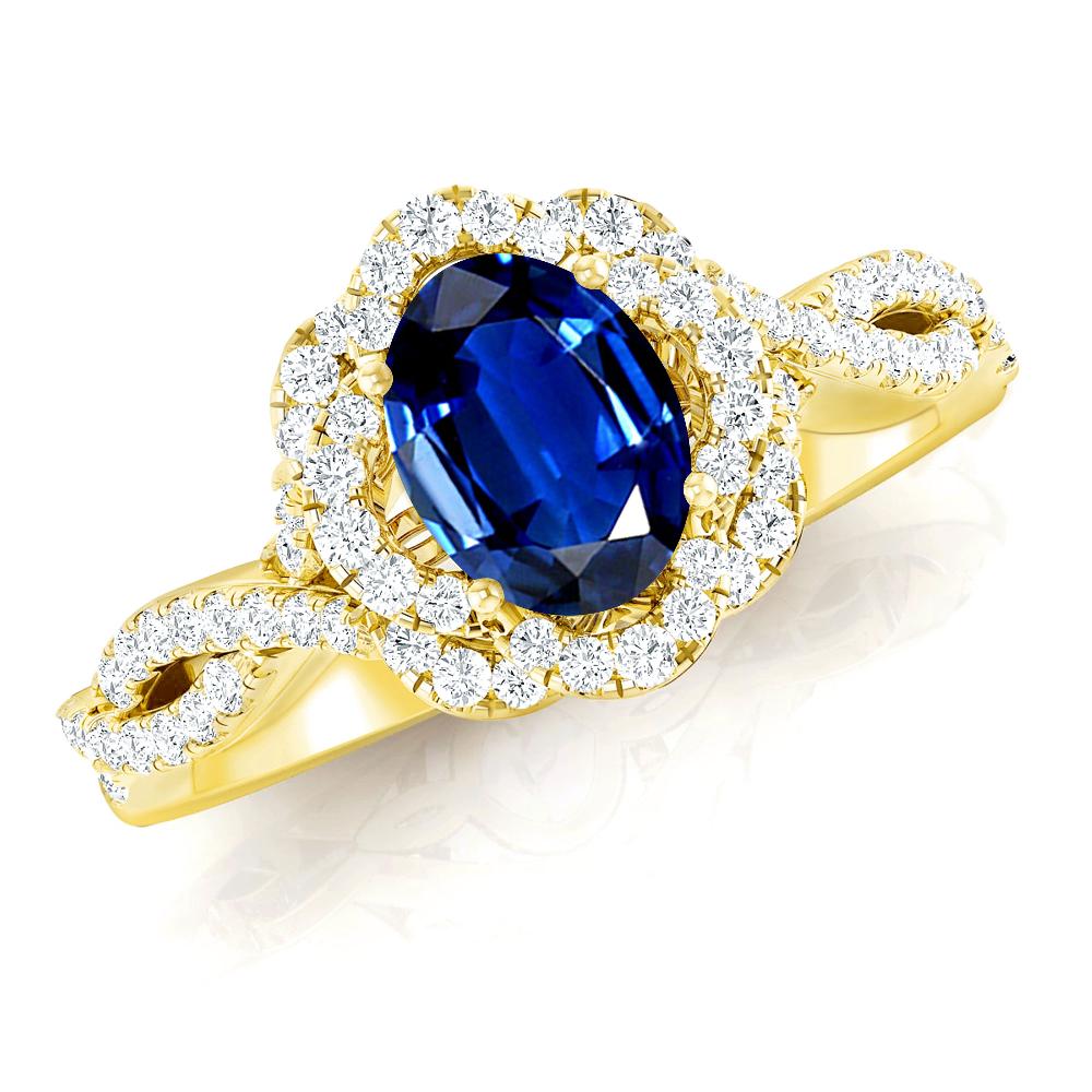 Yellow Gold - Sapphire