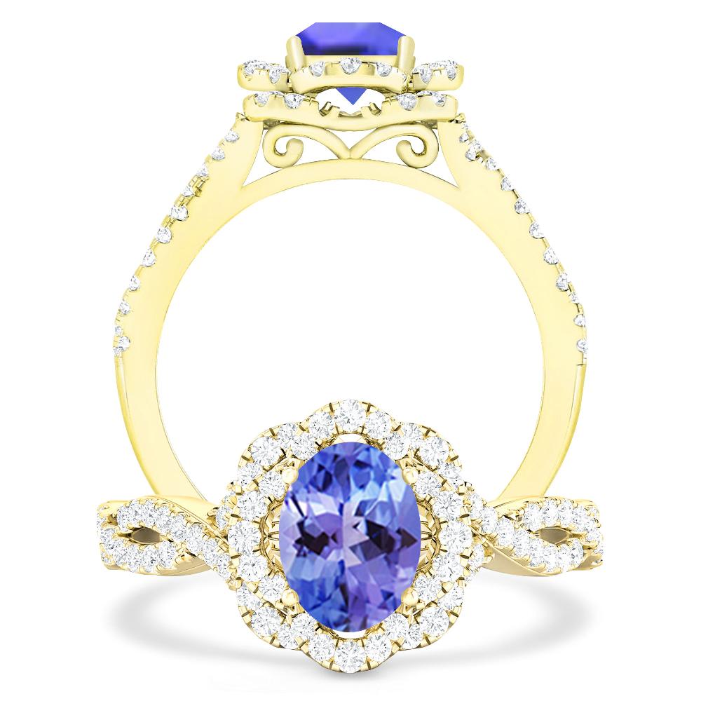 Yellow Gold - Tanzanite