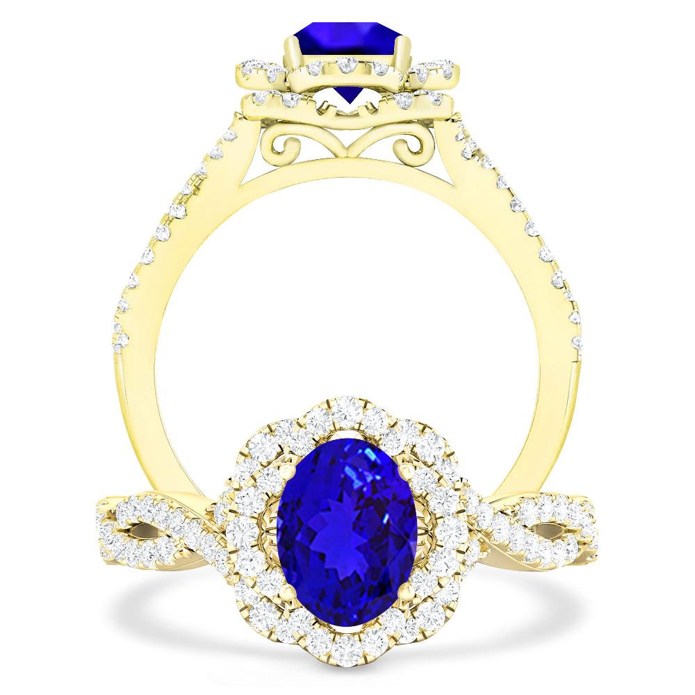 Yellow Gold - Tanzanite