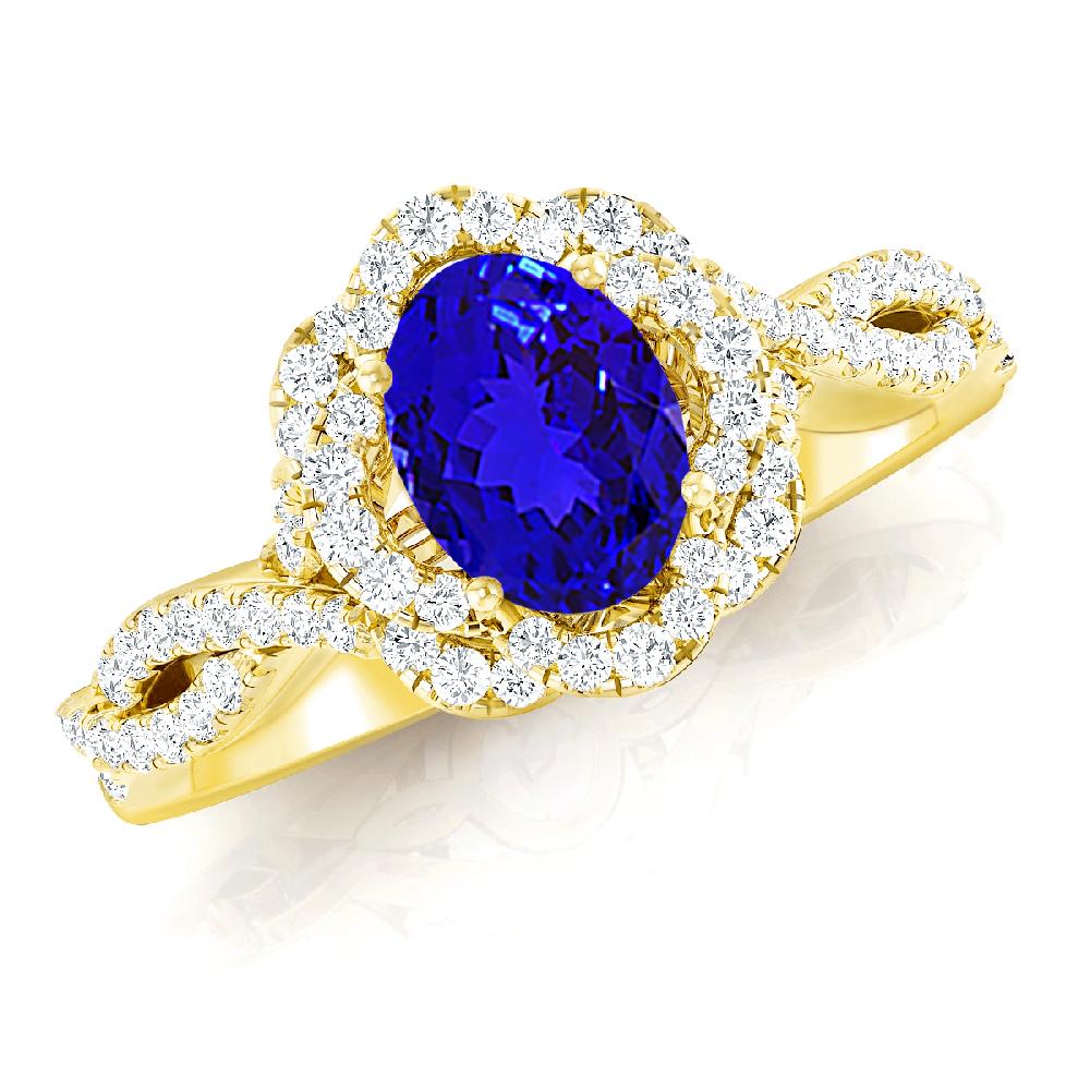 Yellow Gold - Tanzanite