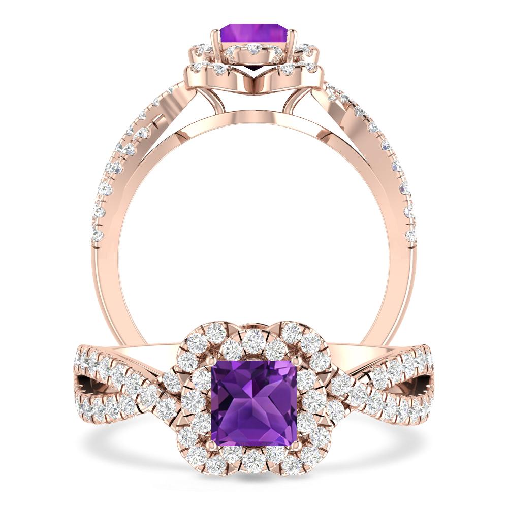 Rose Gold - Amethyst