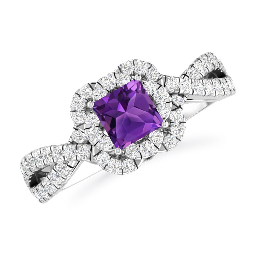 White Gold - Amethyst