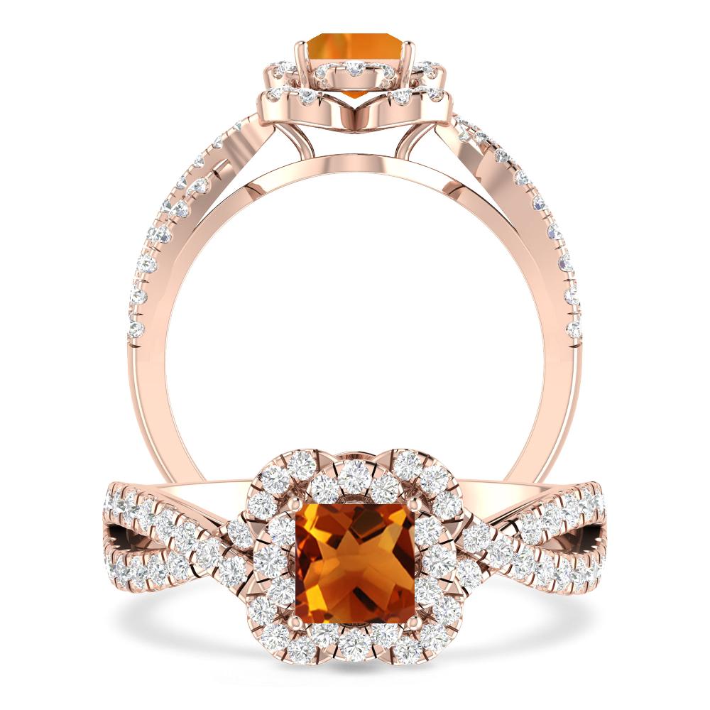 Rose Gold - Citrine