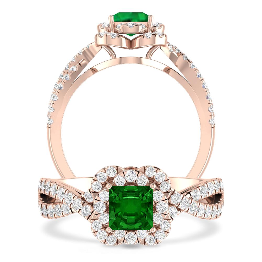 Rose Gold - Emerald