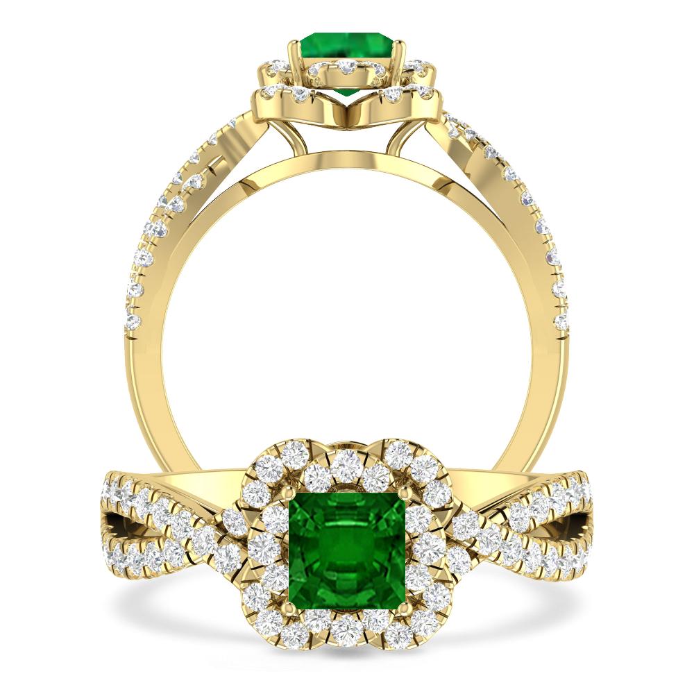 Yellow Gold - Emerald