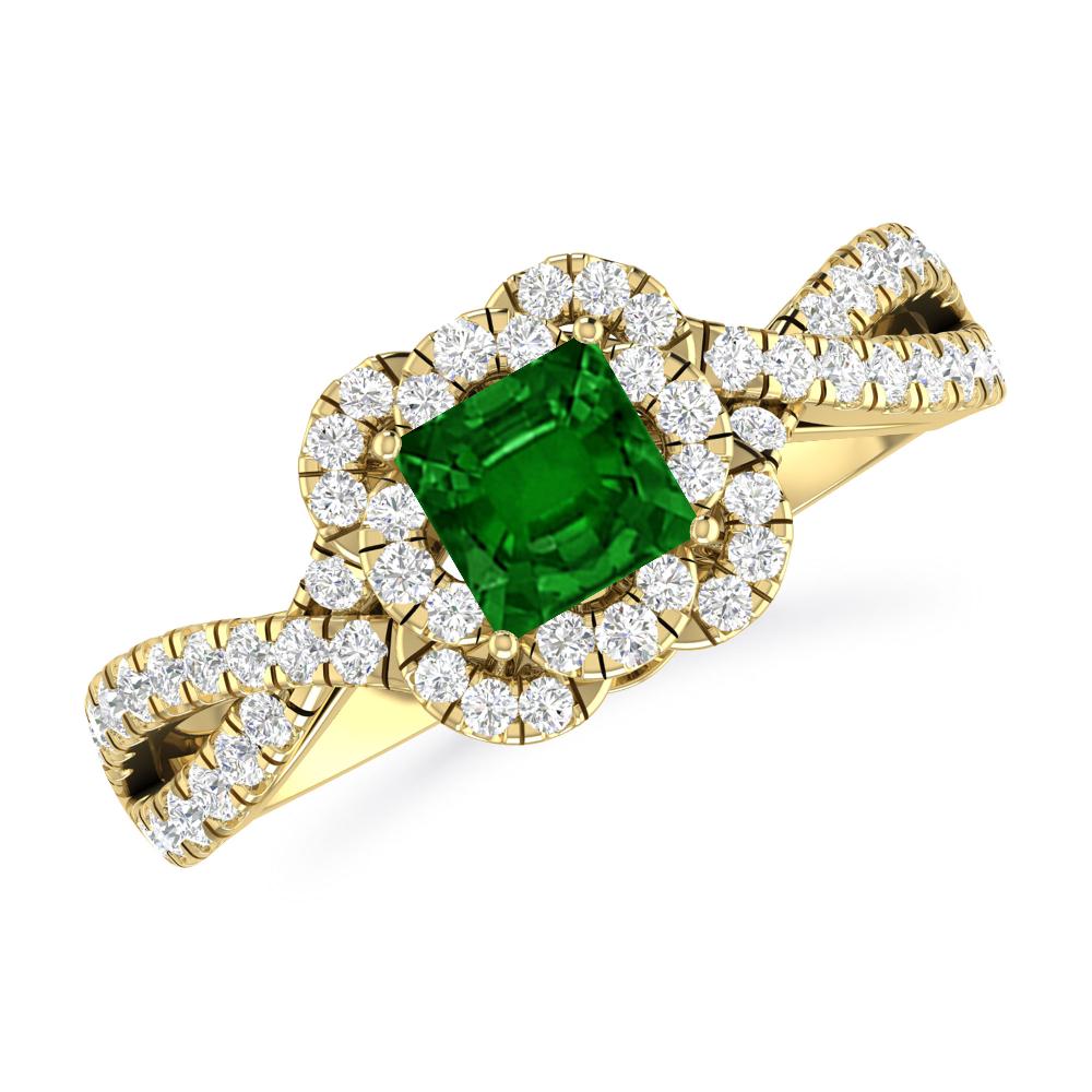 Yellow Gold - Emerald