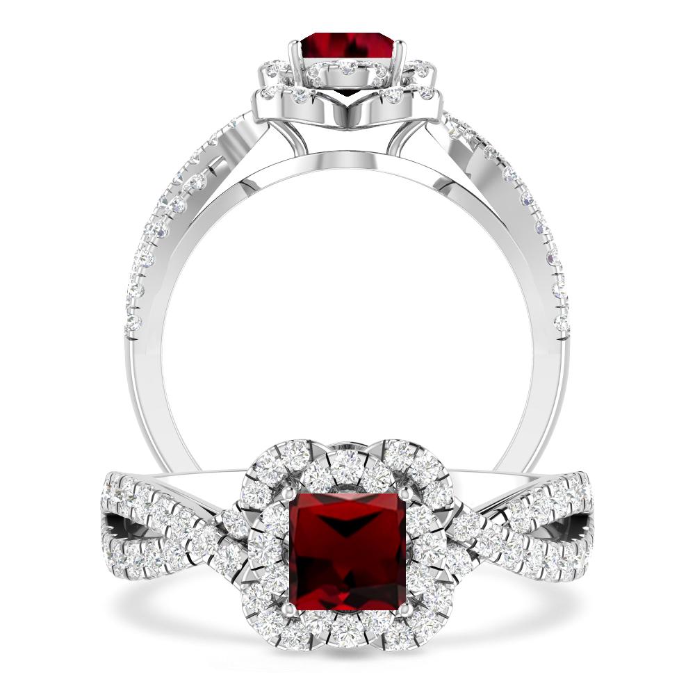 White Gold - Garnet