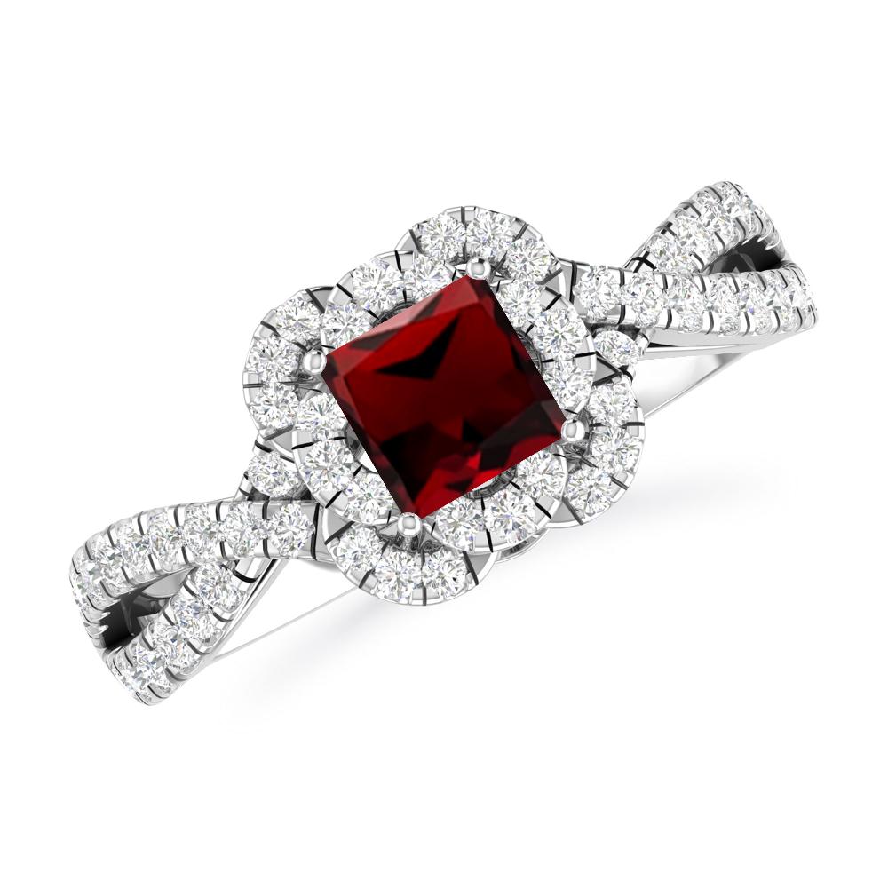 White Gold - Garnet