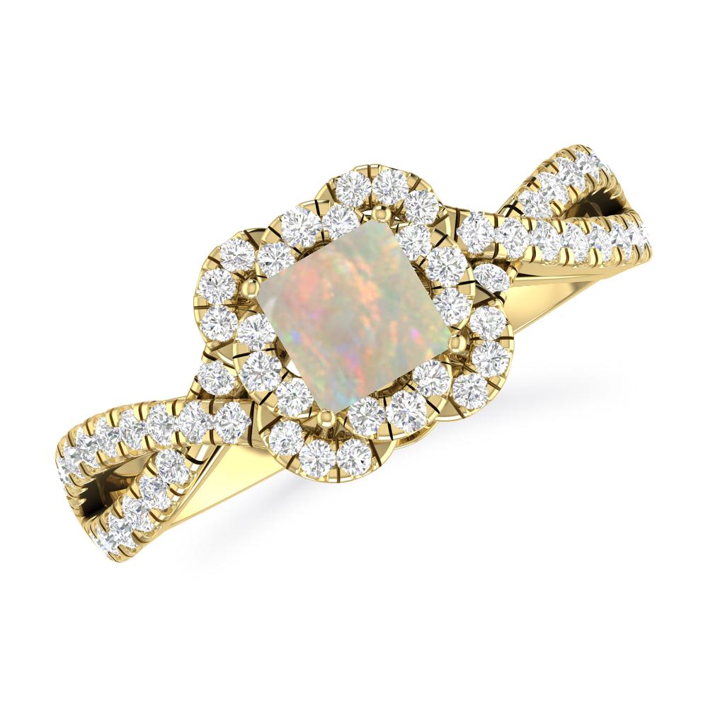 Yellow Gold - Opal