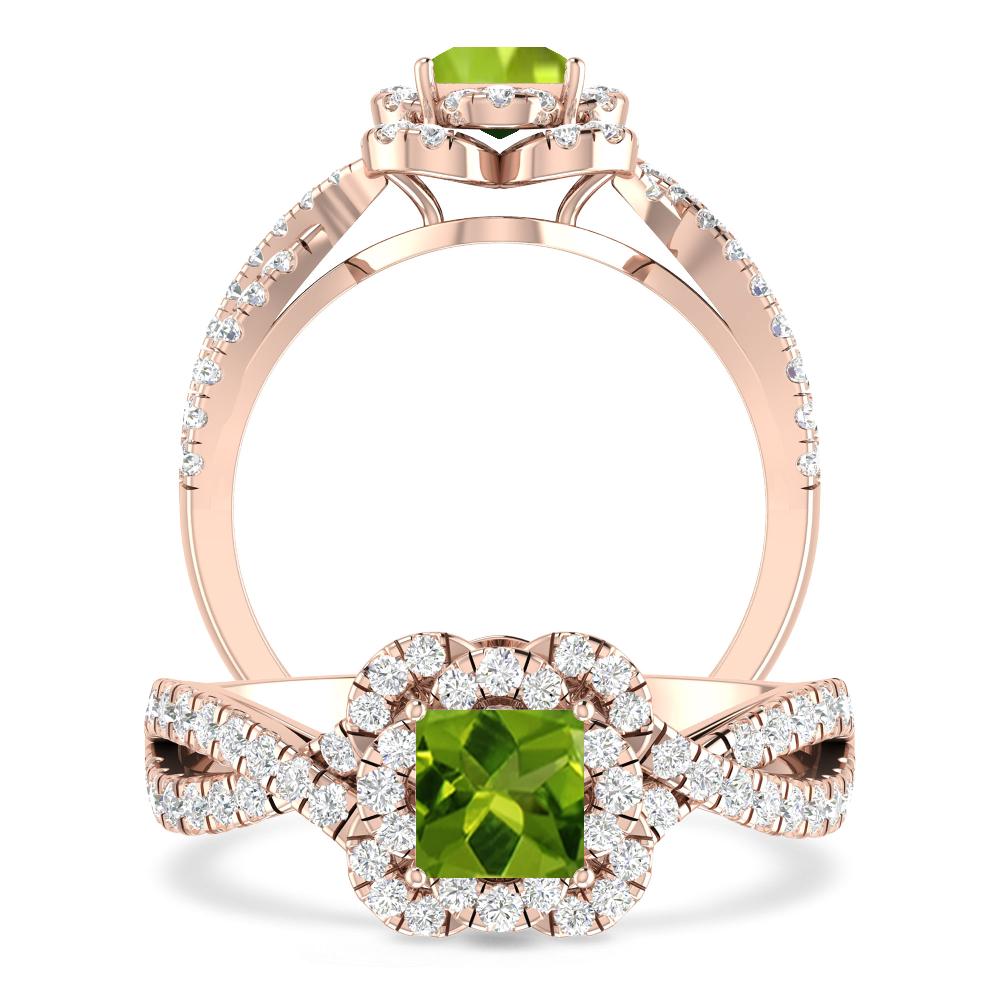 Rose Gold - Peridot