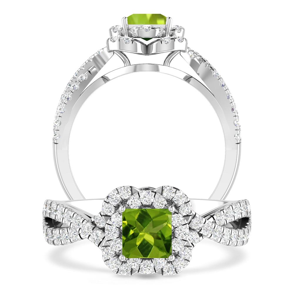 White Gold - Peridot