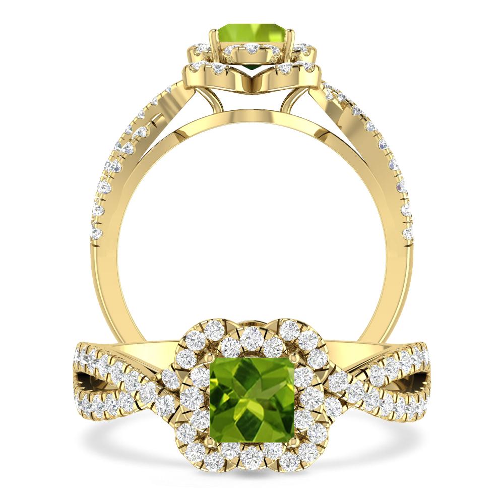 Yellow Gold - Peridot