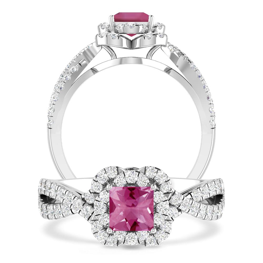 White Gold - Pink Tourmaline