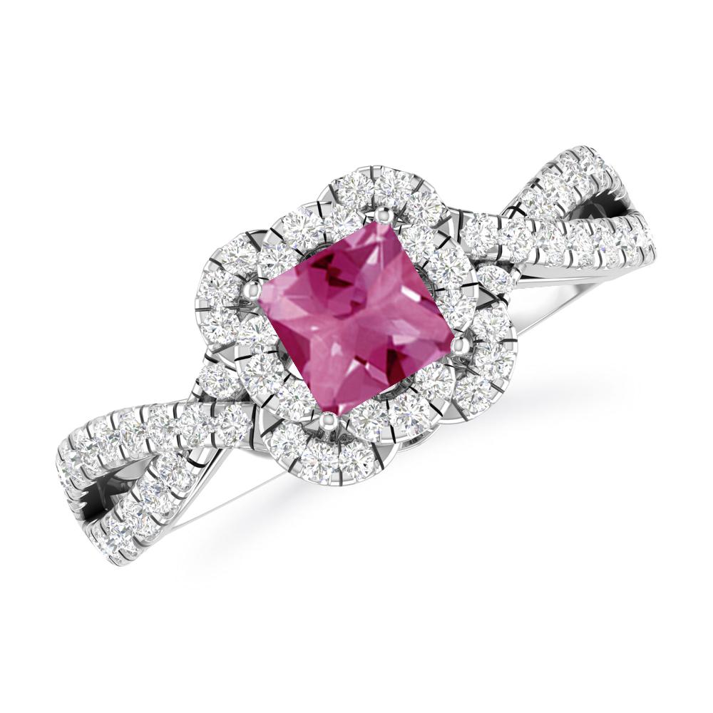 White Gold - Pink Tourmaline