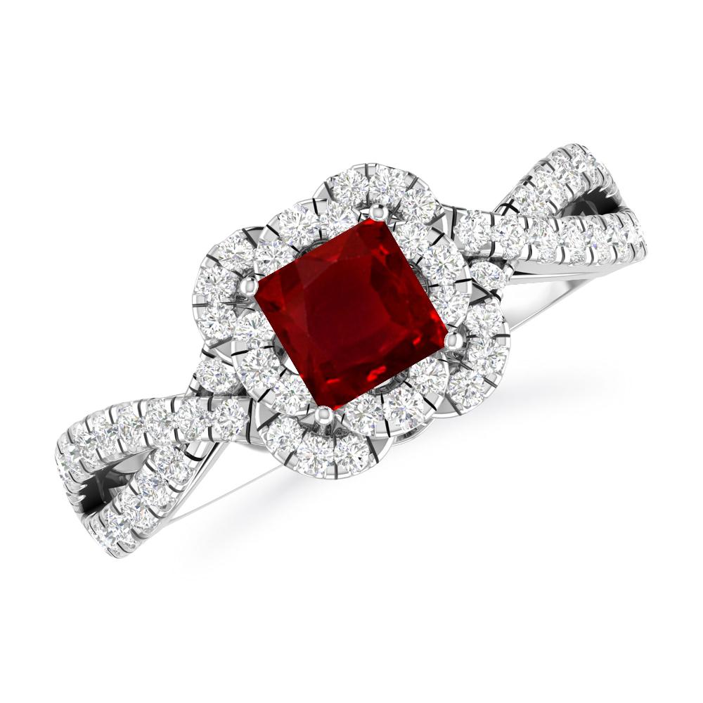 White Gold - Ruby