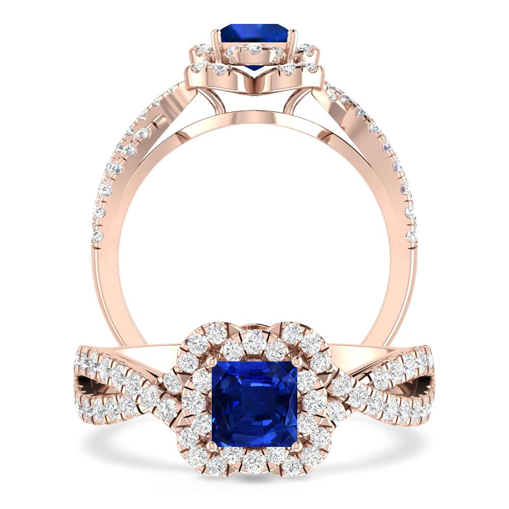 Rose Gold - Sapphire