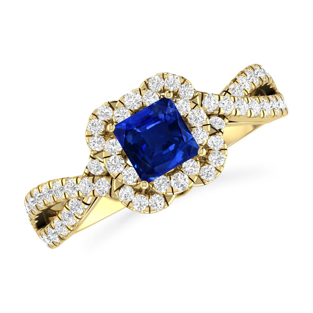 Yellow Gold - Sapphire