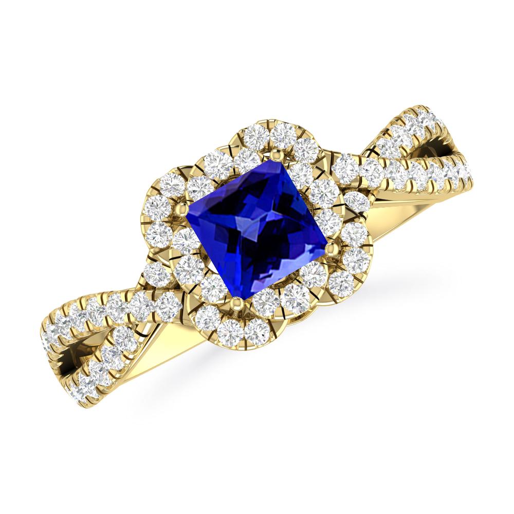 Yellow Gold - Tanzanite