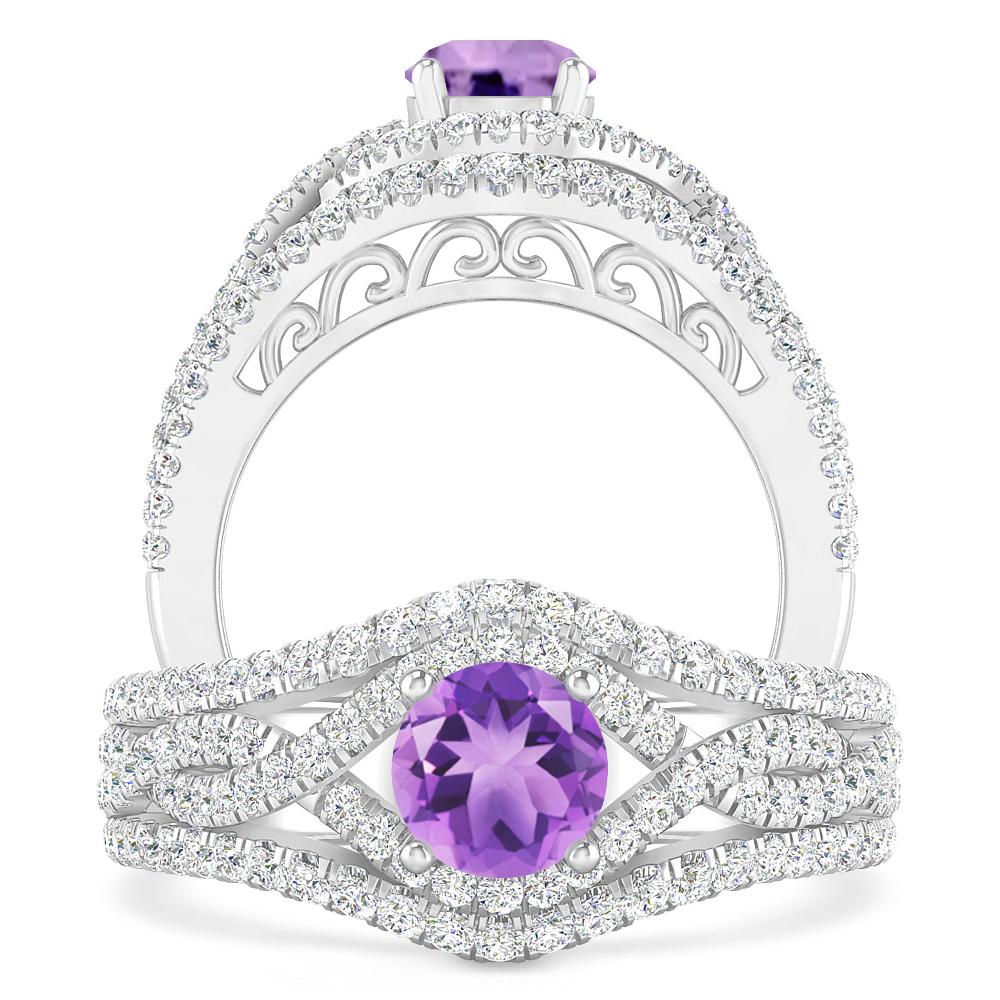 White Gold - Amethyst