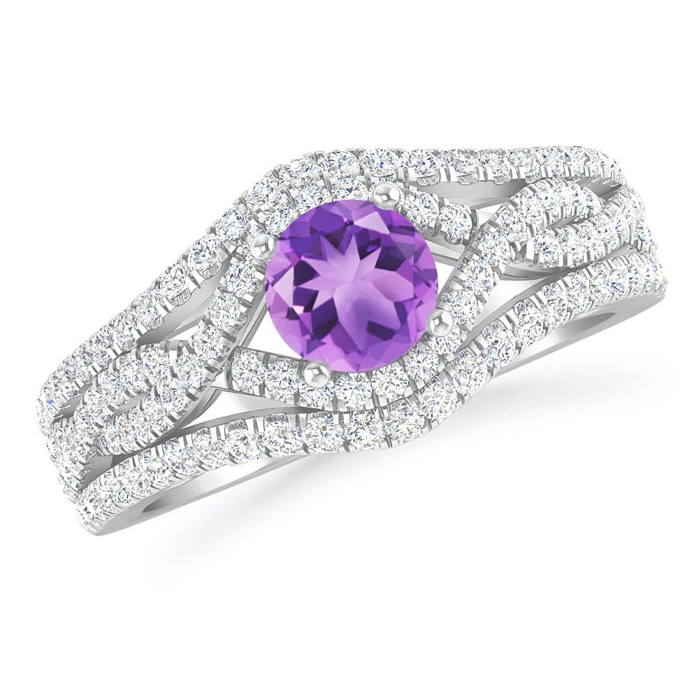 White Gold - Amethyst