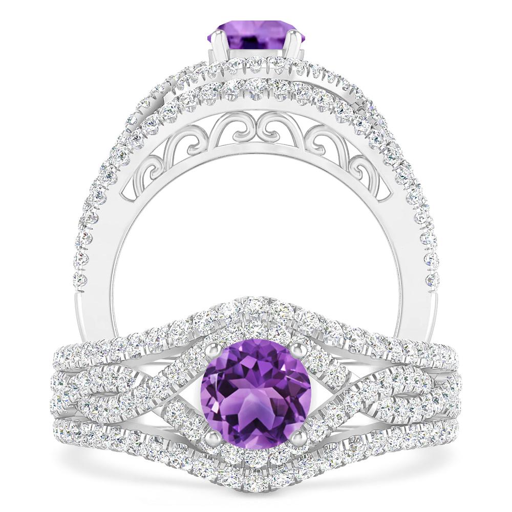 White Gold - Amethyst