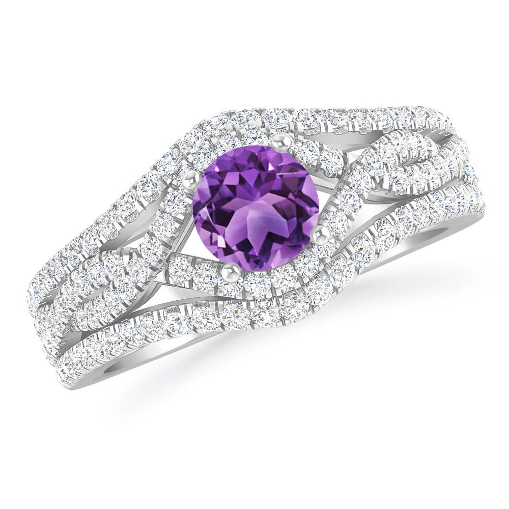 White Gold - Amethyst