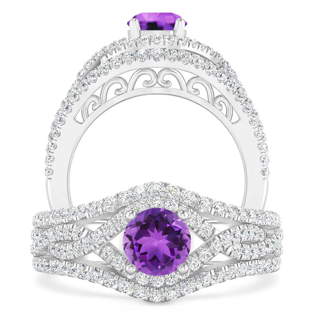 White Gold - Amethyst